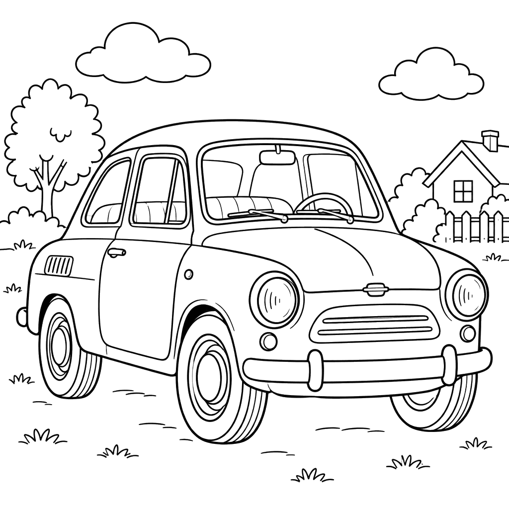 ZAZ-965 Zaporozhets 1960–1969 Coloring Page