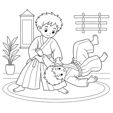 Aikido Coloring Page