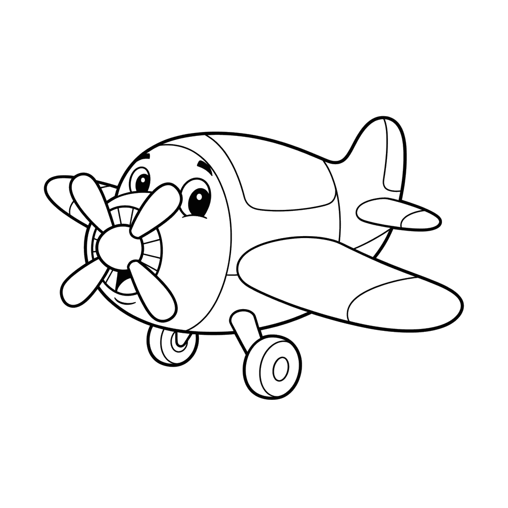 Airplane Coloring Page
