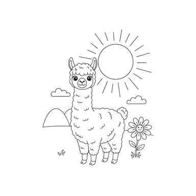 Alpaca in the Sun