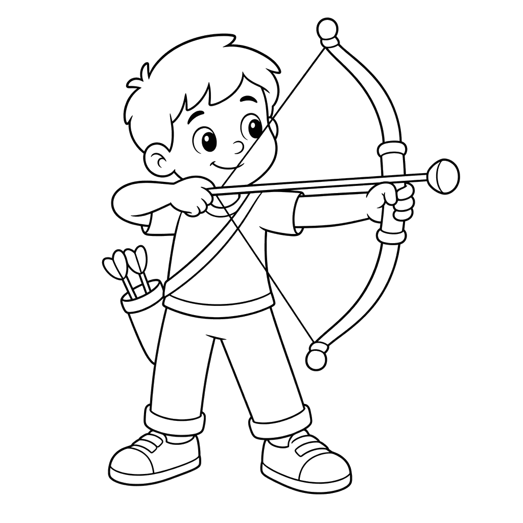 Archer Coloring Page