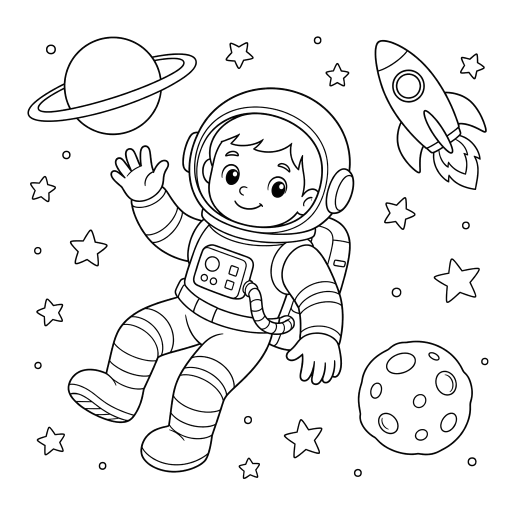 Astronaut in Space Suit