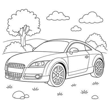 Audi TT Coloring Page