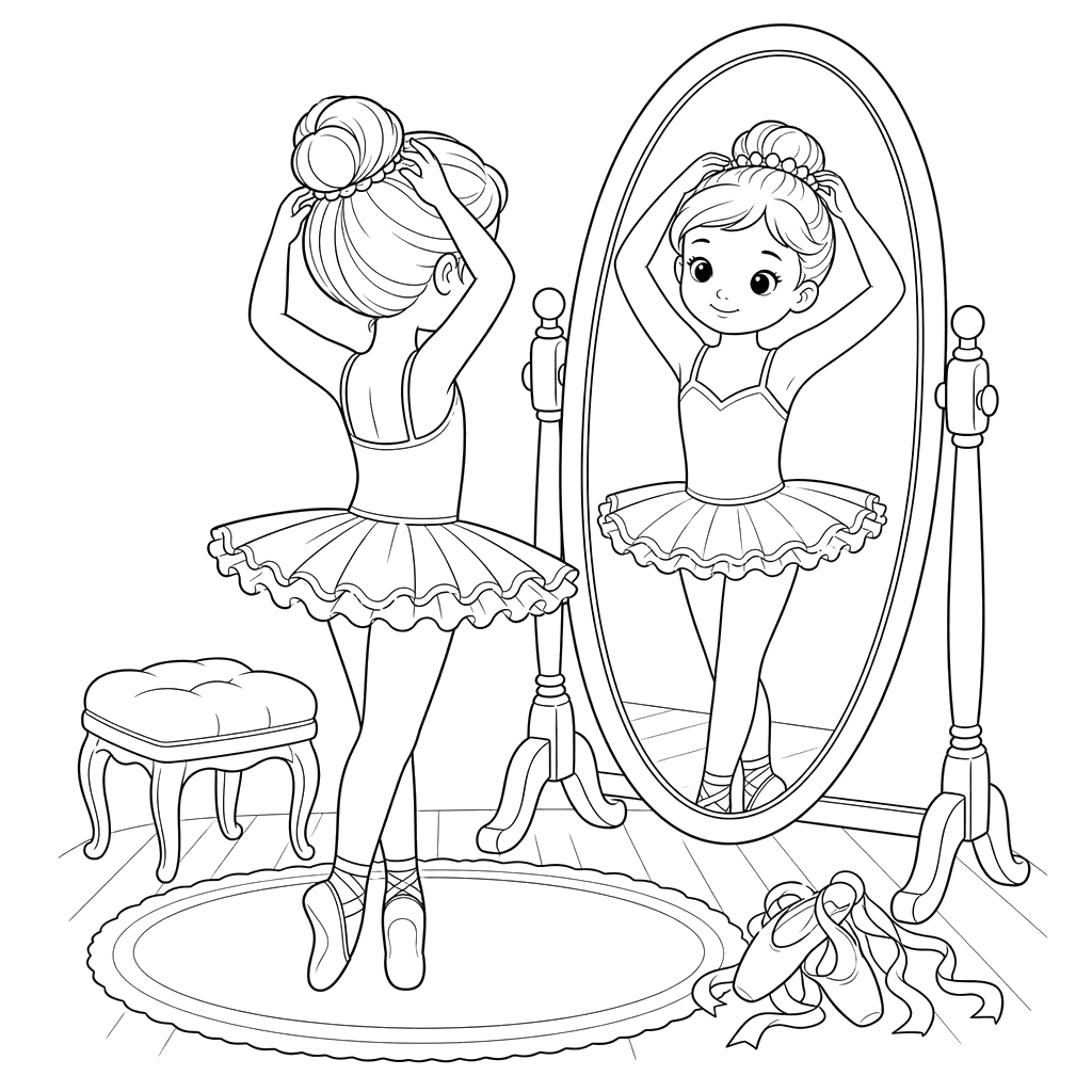 Ballerina at the Mirror