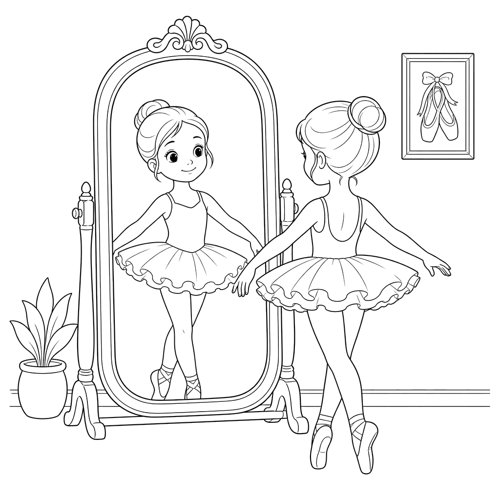 Ballerina at the Mirror