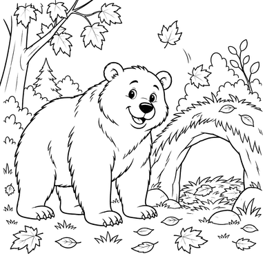 Bear near Autumn Den