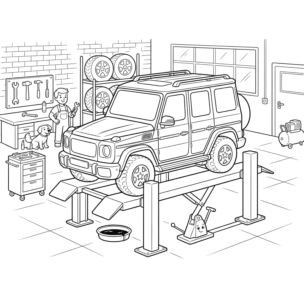 Brabus SUV in Car Service