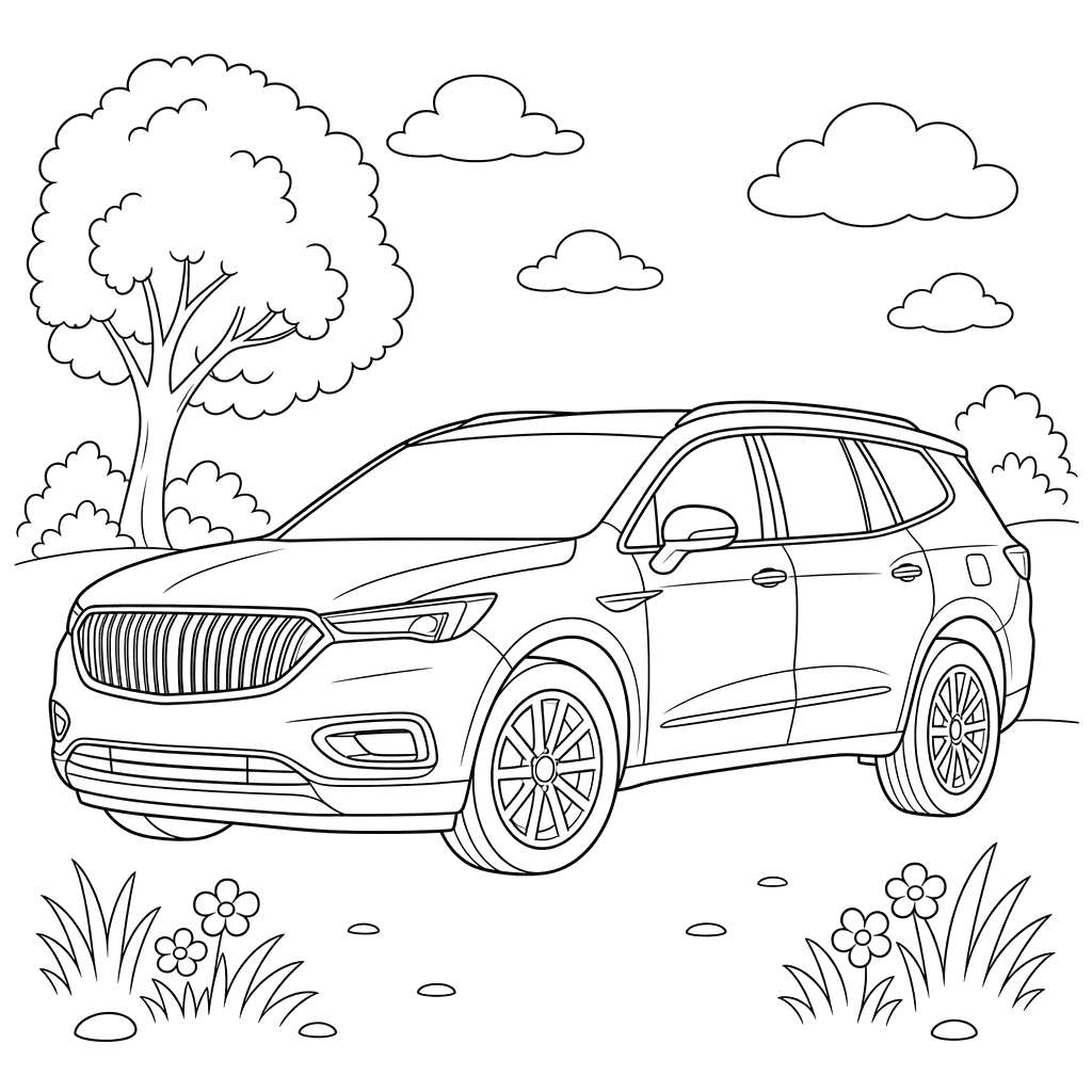 Buick Enclave Coloring Page
