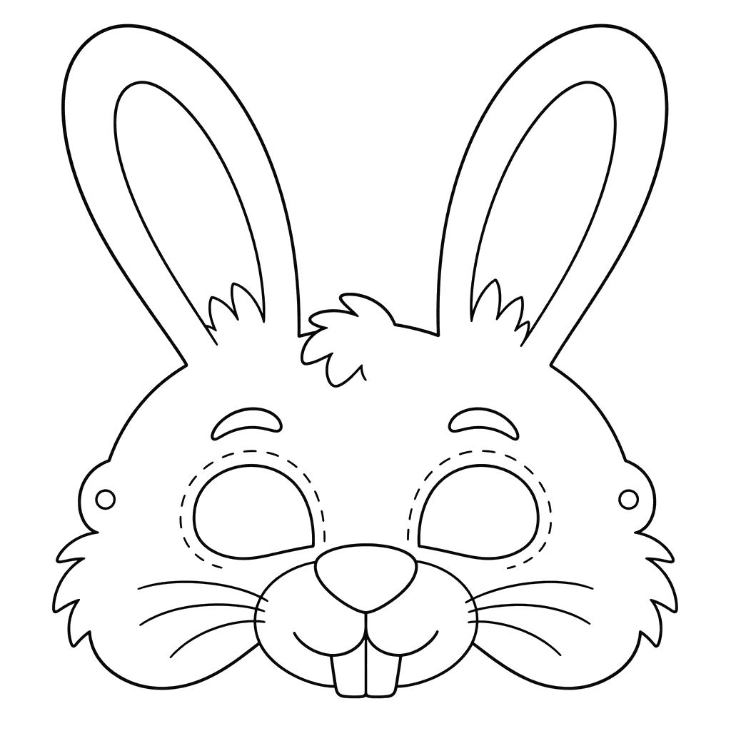 Printable Bunny Mask