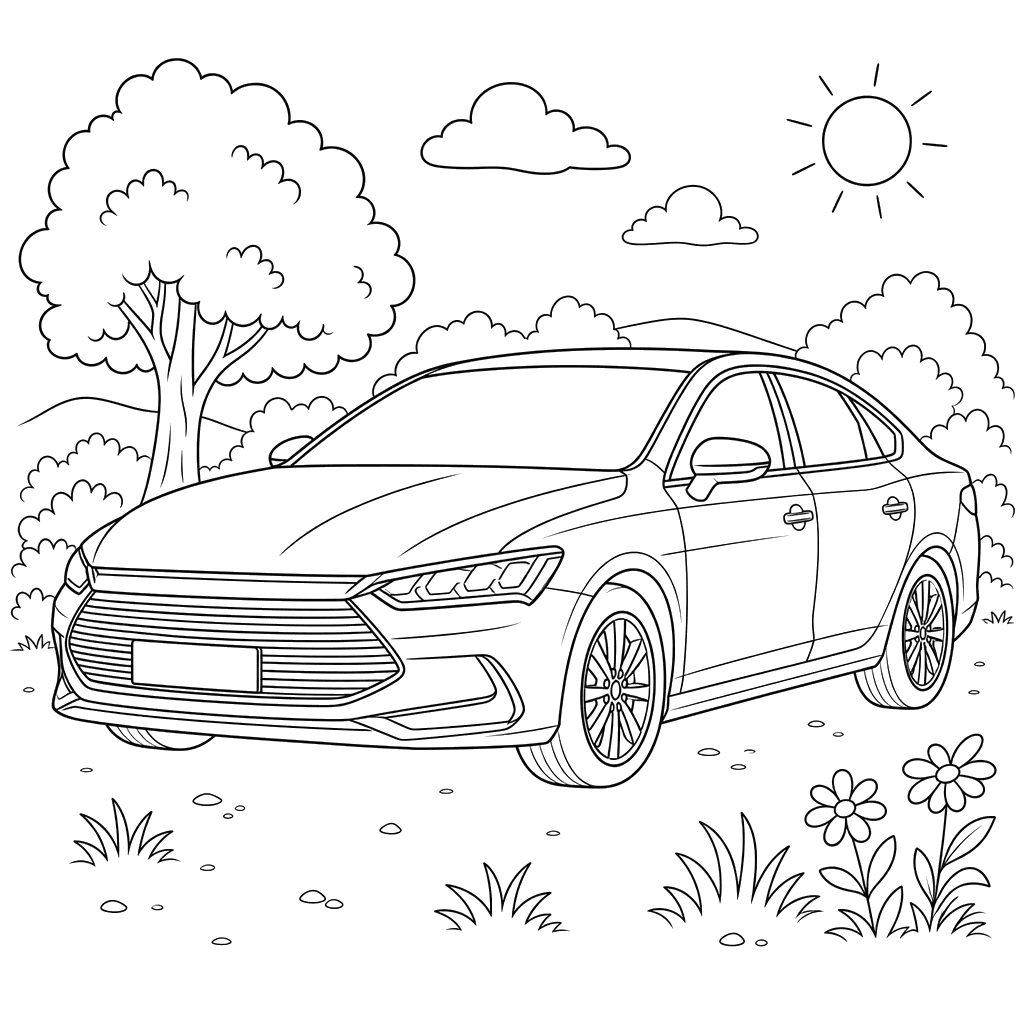 BYD Qin Coloring Page