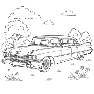 Cadillac Fleetwood Coloring Page
