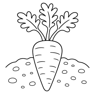 Carrot Coloring Page