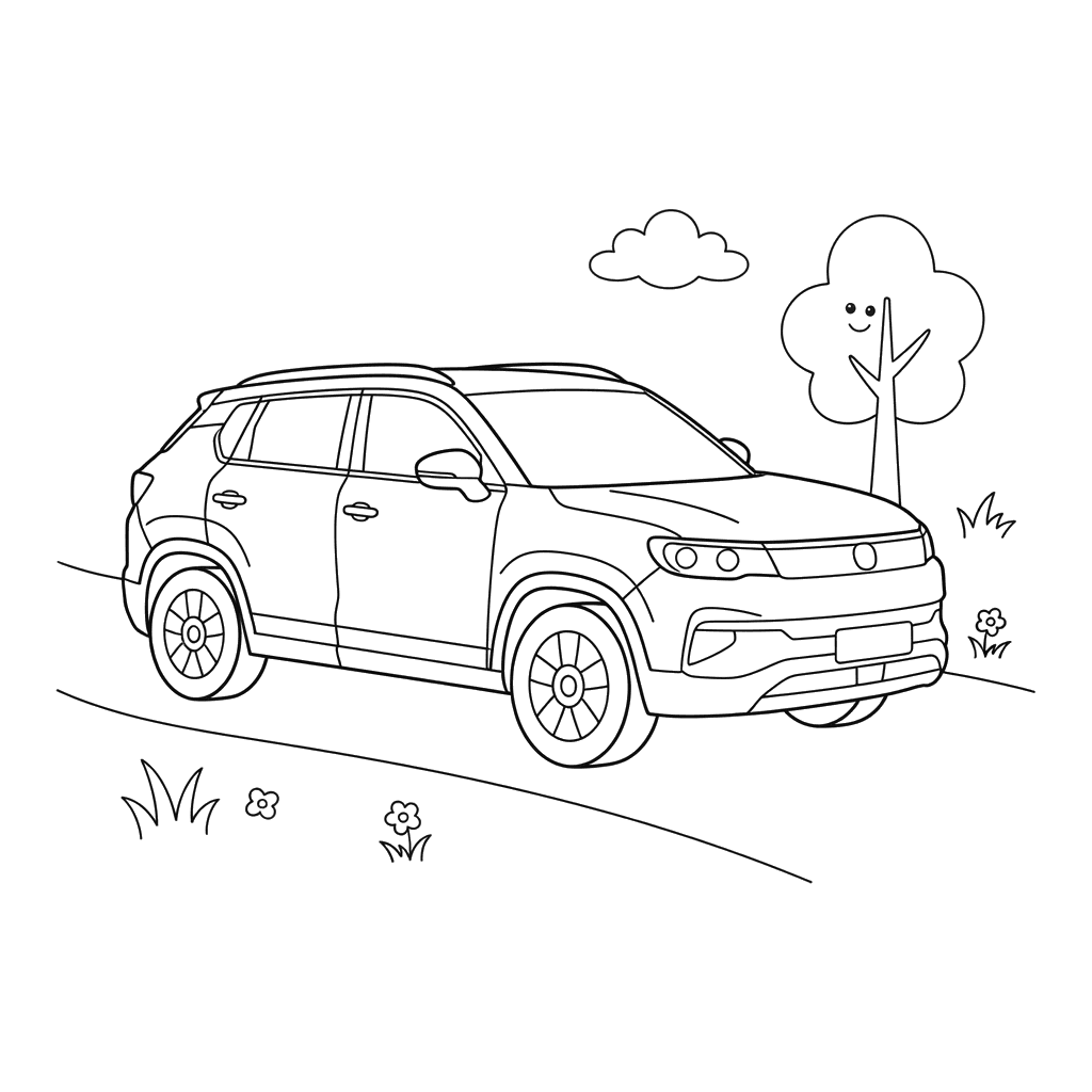 Changan CS55 Plus Car Coloring Page
