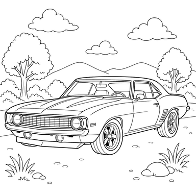 Chevrolet Camaro Coloring Page