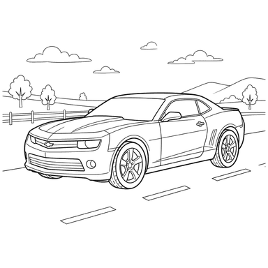 Chevrolet Camaro Coloring Page