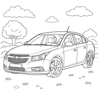 Chevrolet Cruze Coloring Page