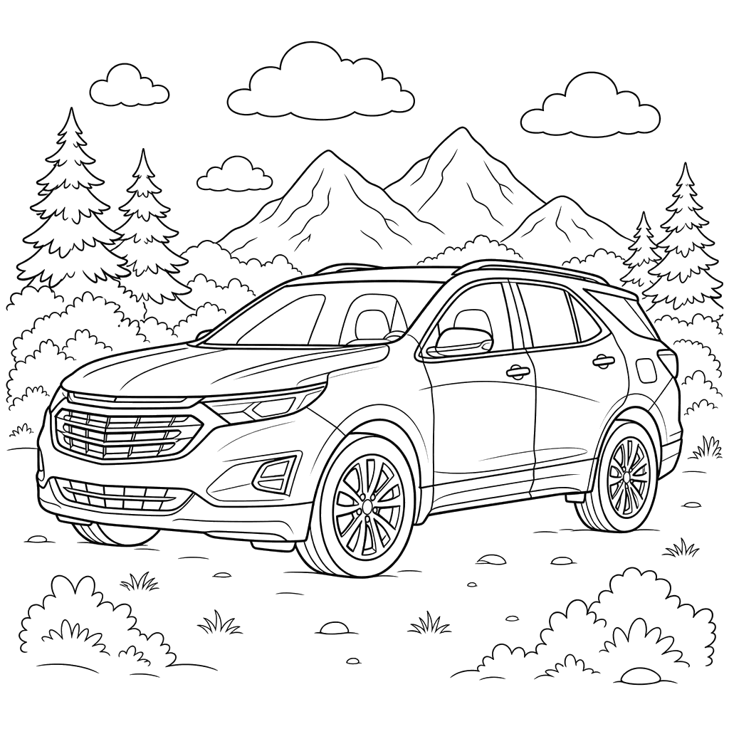 Chevrolet Equinox Coloring Page