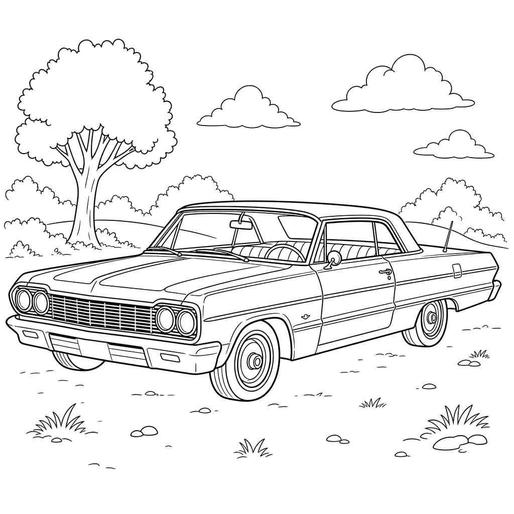 Chevrolet Impala Coloring Page