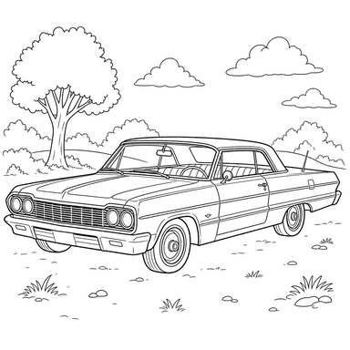 Chevrolet Impala Coloring Page
