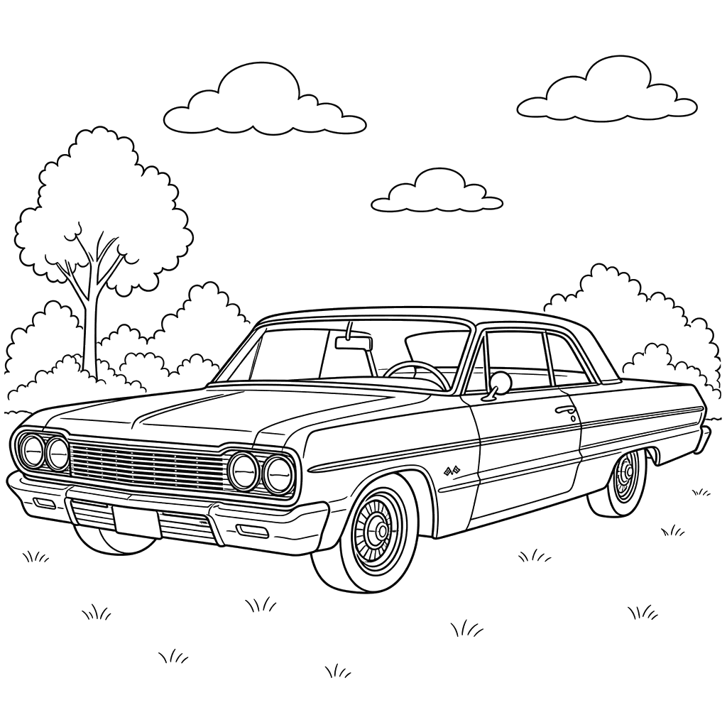 Chevrolet Impala Coloring Page