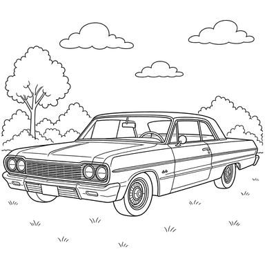 Chevrolet Impala Coloring Page