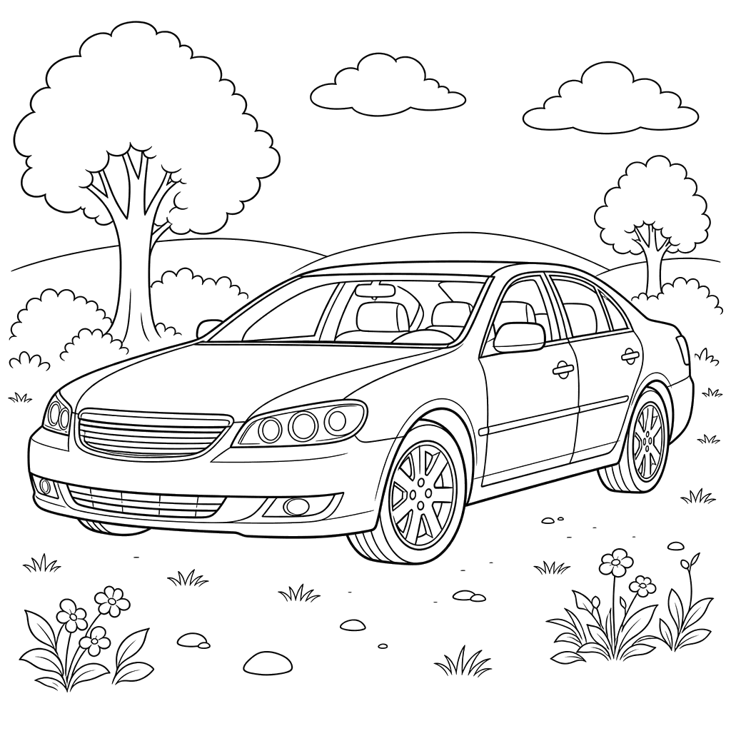 Chevrolet Malibu Coloring Page