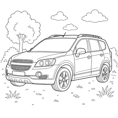 Chevrolet Orlando Coloring Page