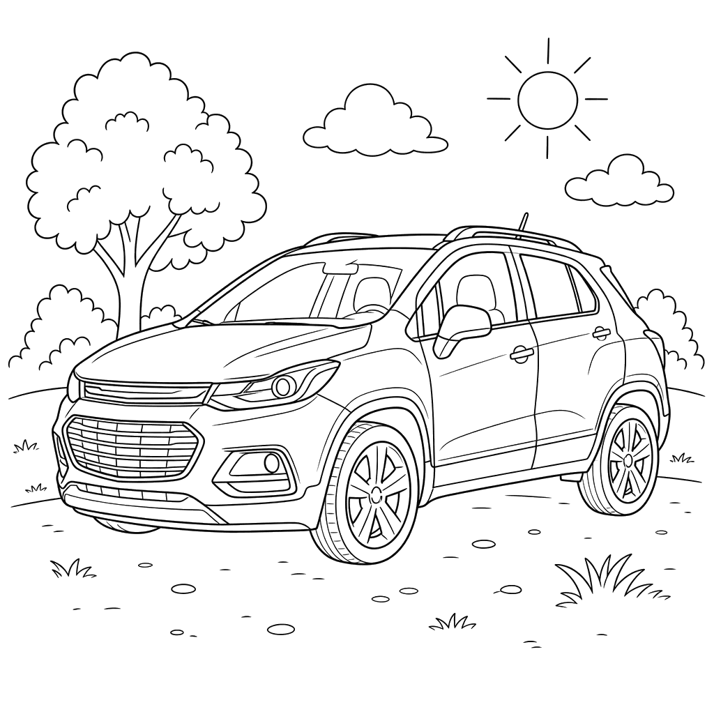 Chevrolet Trax Coloring Page