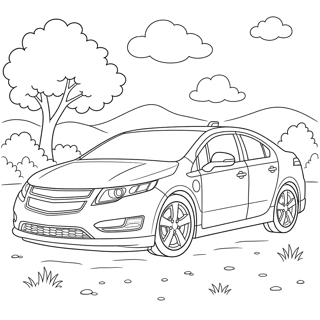 Chevrolet Volt Coloring Page