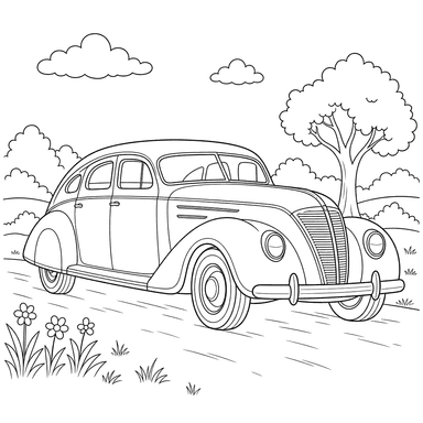 Chrysler Airflow Coloring Page