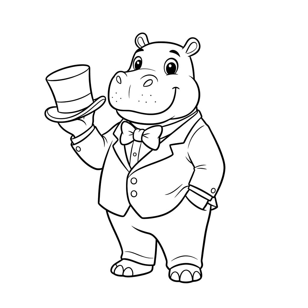 Hippo in a Suit