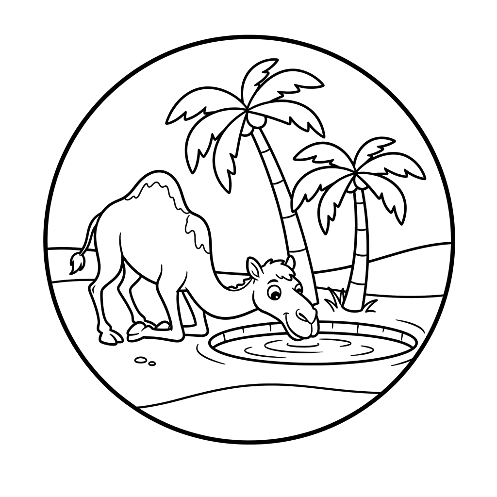 Camel at the Oasis