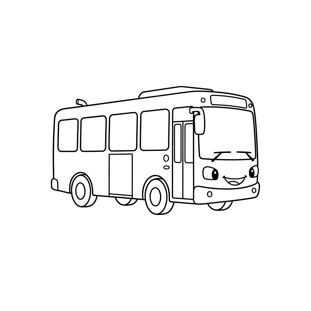 City Transport Coloring Page