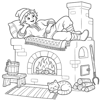 Emelya on Russian Stove