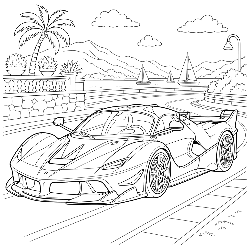 Sleek Ferrari FXX-K Supercar