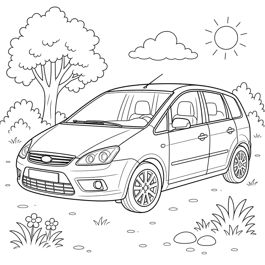 Ford C-Max Coloring Page