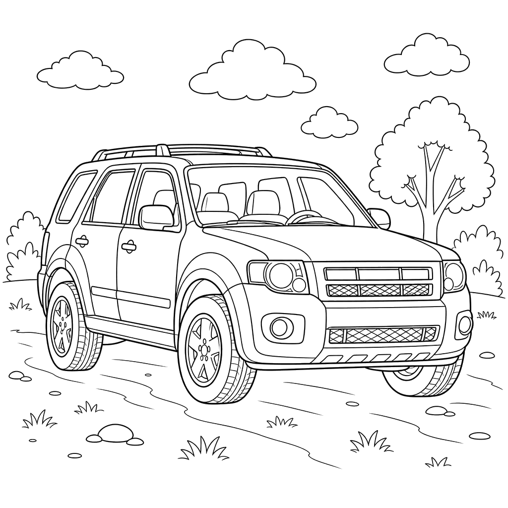 Ford Escape Coloring Page