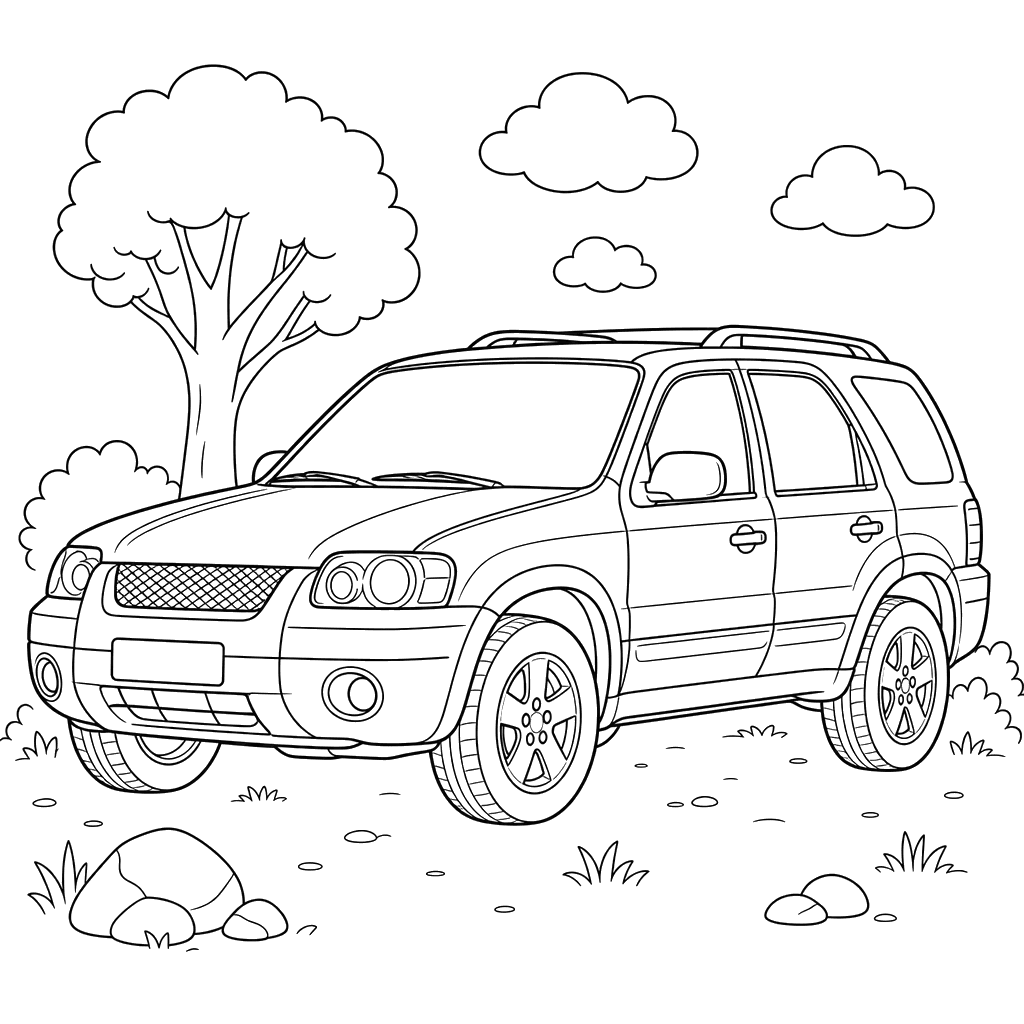Ford Escape Coloring Page