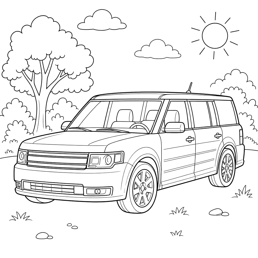 Ford Flex Coloring Page
