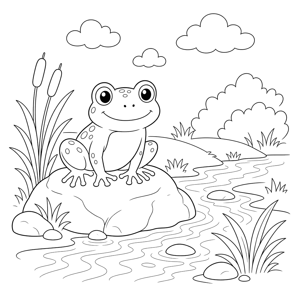 Frog on a Rock