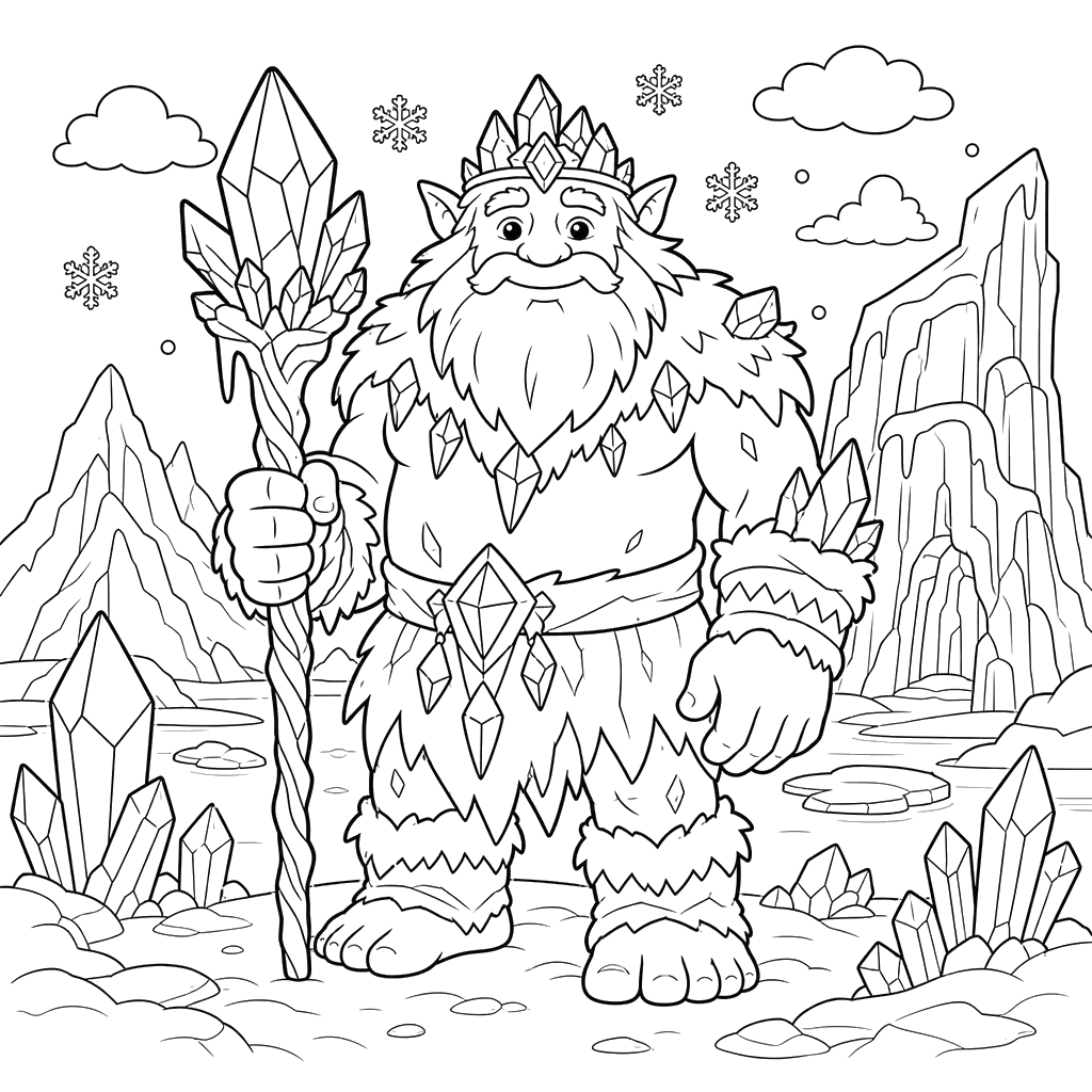 Frozen Giant by a Glacier