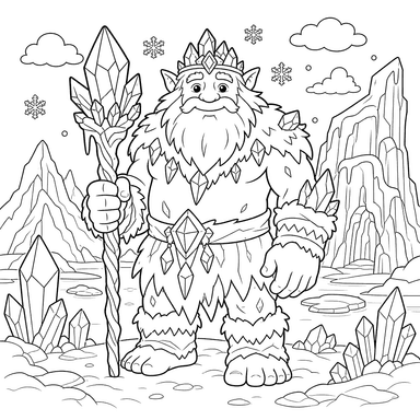 Frozen Giant by a Glacier