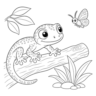 Gecko and Little Moth