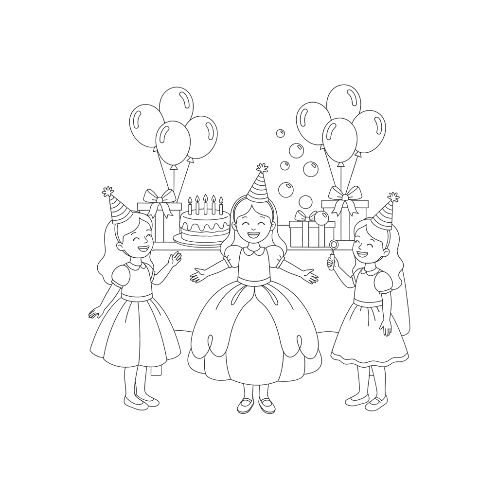 Girls' Birthday Party Celebration