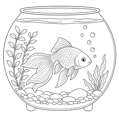 Goldfish in Aquarium