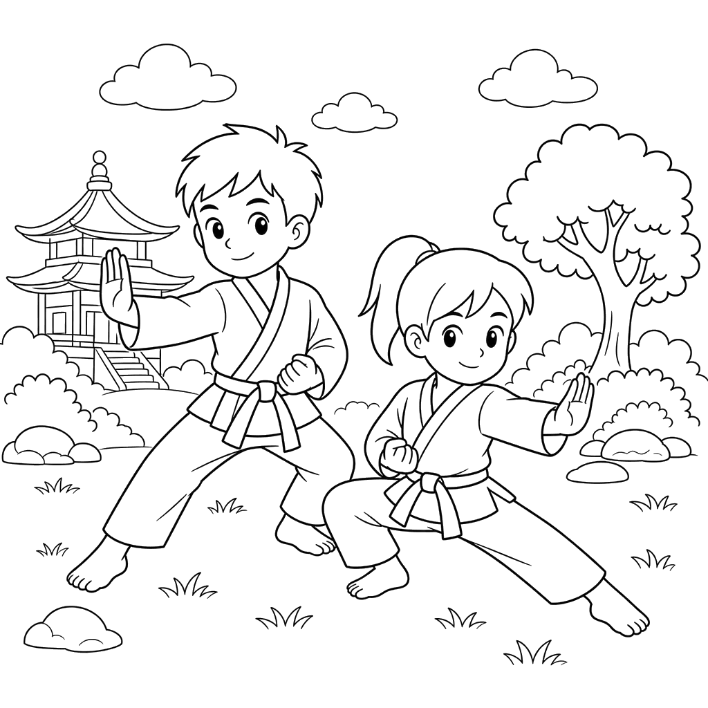 Hapkido Coloring Page