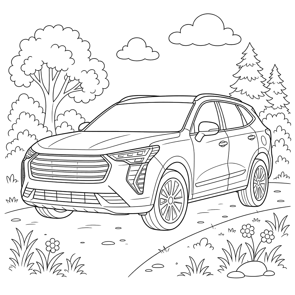 Haval Jolion Coloring Page