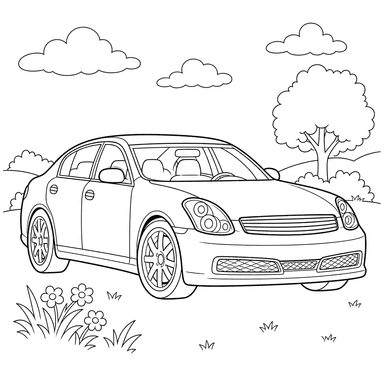 Infiniti G35 Coloring Page