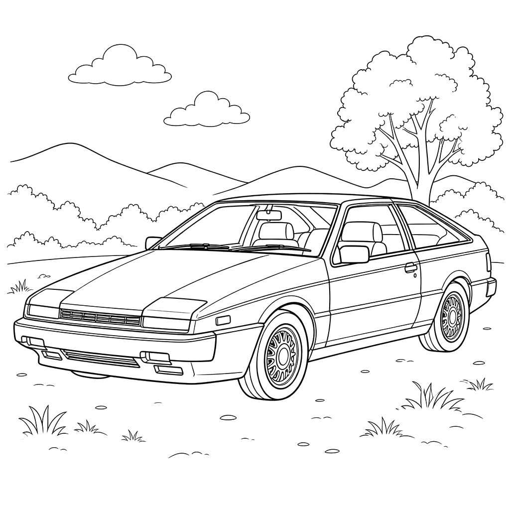 Isuzu Piazza Coloring Page