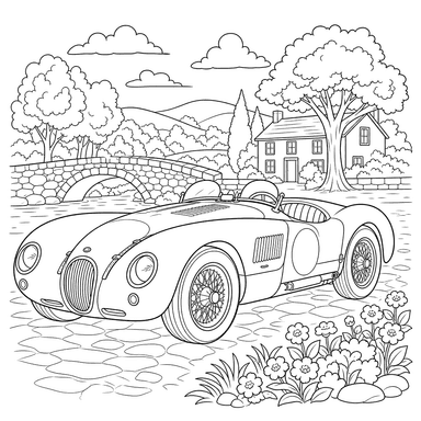 Jaguar C-Type Classic Racing Car